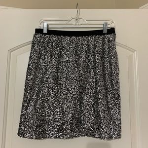 Ann Taylor Loft Sequin Party Cocktail Skirt